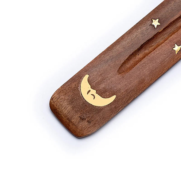 Räucherstäbchenhalter "Mond" aus Holz